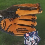 Wilson A0350ML115 A350 11.5 Inch Leather Baseball Glove Rht Right Hand Throw F17. Fixed Price $19.95.