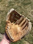 Vintage Sears Ted Williams Leather Mens Baseball Glove Signature Model 16156 Rht. Fixed Price $13.86.