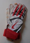 Nike Alpha Huarache Elite Batting Glove Unisex White/m Navy/university Red Large. Fixed Price $39.95.