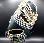 Rawlings Japan Heart Of The Hide First Base Mitt 11.75 Rht Navy Check Pattern. Fixed Price $269.99.