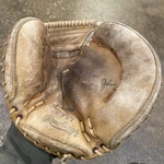 Rawlings MJ77 Johnny Bench Well Padded Baseball Catchers Mitt Professional Model. Fixed Price $95.00.