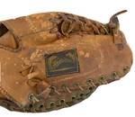 Vintage Hurricane Baseball Glove Mitt Tan Catchers Right Handed Thrower. Fixed Price $49.99.