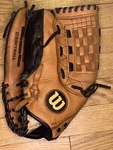 Wilson Softball Left Hand Throw Mitt Model A0527 XL135. Fixed Price $19.99.