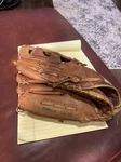 Vintage Dudley D400 Brown Leather Softball Glove Left Hand Throw Good Condition. Fixed Price $16.99.