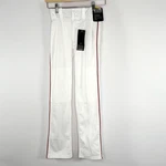 Mizuno Youth Select White Piped Baseball Pants Red Piping Straight Leg - Kids Us. Fixed Price $25.00.