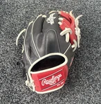 Rawlings Elite PRO115 11.5 Left Hand Infield Leather Glove Strap Black/red. Fixed Price $50.00.