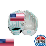 Wilson 2024 A200 Ez Catch 10" T-ball Glove Lht, Silver/white/tan. Fixed Price $54.50.