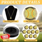 Highergo Mvp Trophy Rings 10PC Basketball Baseball Dancer Display Stand. Fixed Price $101.99.