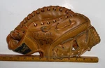 Roddy Baseball First Baseman Mitt Left Hand Throw Leather Brown 12 Defect Pics. Fixed Price $30.88.