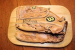 Lht Wilson A2213 Leather Baseball Glove, 10 1/2", Barry Bonds Signature Edition. Fixed Price $19.99.