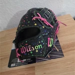 Wilson A2000 11.5" Infield Baseball Glove Left Hand Throw Black/pink Leather. Fixed Price $280.00.
