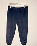 Mizuno Softball Pants Women Medium Black Elastic Cuff Belted Low Rise Pockets. Fixed Price $16.19.