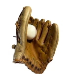 Vintage Nylon Stitched 16158 Baseball Glove Pro Style Pocket Top Grain Leather. Fixed Price $24.99.