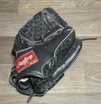 Rawlings GG20FPB Leather Softball Glove Black 12". Fixed Price $25.00.