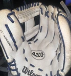 Wilson A-200 11 T-ball Glove Rht Dk Blue & White A2459BUWM. Fixed Price $15.00.