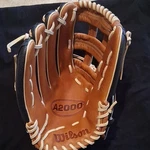 Wilson A2000 1799 Pro Stock 12.75" Leather Baseball Glove Black Brown Cream Lace. Fixed Price $185.00.