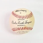 Macgregor Official Babe Ruth League Baseball B74C Leather Covered. Fixed Price $28.95.