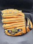 Wilson Baseball Glove A1820 PRO5 Youth Mitt 10 3/4" Rht Brown Leather Adjustable. Fixed Price $25.00.