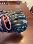 Wilson A2000 SC86 Superskin Infield Baseball Glove 11.5" 2024 Black/pink/blue. Fixed Price $177.50.