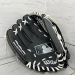 Wilson Black And Gray Tee Ball Glove 10.5" WTA01LB15B5105. Fixed Price $28.99.