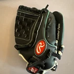 Rawlings FB110MT Fast Pitch Softball Rt Hand Throw 11IN Black Teal Nwot. Fixed Price $19.49.