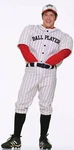 Forum Professional Player Baseball Adult Halloween Costume Standard 62201. Fixed Price $47.88.