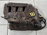 Wilson Staff Series A1853 13" Baseball Glove Dark Brown Leather Lht. Fixed Price $27.95.