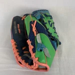 Franklin Tee Ball Glove 9.5 Left Hand Throw Blue Green Orange 22812L. Fixed Price $7.99.