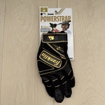 Franklin Powerstrap Gold Baseball Batting Gloves Black Adult Sz Medium. Fixed Price $45.00.