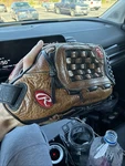 Rawlings Series Baseball Glove Right Hand Thrower Brown Black GTS130SD. Fixed Price $25.00.