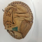 1950'S Trio Hollander 34-59 Catchers Mitt Baseball Glove Jerry Grote Pro Model. Fixed Price $49.99.