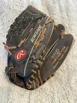Rawlings RS125 Black 12.5" Renegade Baseball Glove Leather Fastback Rht. Fixed Price $17.38.
