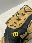 Wilson A360 Softball Mitt Glove 14" Rht Full Leather, AO360ES14 Black/beige. Fixed Price $24.99.