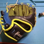 Franklin Contour Fit Baseball Glove Blue/black/yellow 10.5" Left Hand. Fixed Price $9.00.