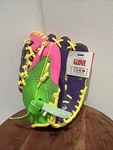 Franklin 22814 Teeball Baseball GLOVE-9.5"MESH Tek Purple/green Right Hand Throw. Fixed Price $8.99.