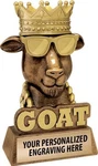 Crown Awards G.o.a.t. Sculpture Trophy, 7" Customizable - Add Your Eng. Fixed Price $79.85.
