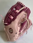 Wilson Pink A300 1/2" T-ball Glove A0150T105 Right Handed Throw Preowned. Fixed Price $21.74.