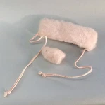 Vintage Barbie #1629 Skater Waltz Pink Single Mitten Glove And Muff. Fixed Price $16.14.
