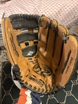 Baseball Glove Brown/black, Franklin 4950TB -13" Rht Leather Laced Deer Touch. Fixed Price $10.00.