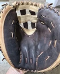 Mizuno 34" GXS-92 Rht Softball Catchers Mitt Two Tone Leather Used Fair. Fixed Price $62.99.