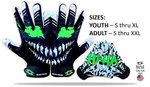 Toxic Stealth Football Receiver Gloves Sticky Pro Grip Be Villain Not Joker. Fixed Price $26.99.