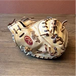 Rawlings Heart Of Hide Catcher's Mitt Tan Brown Leather Right. Fixed Price $250.00.