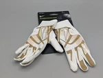 Women's Nike Hyperdiamond Edge Batting Gloves Pair White/gold Multiple Sizes. Fixed Price $19.60.