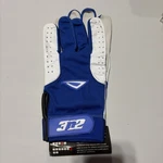 Mens Leather Baseball/softball Batting Gloves 3N2 3XL Royal Blue White. Fixed Price $15.95.
