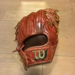 Wilson Red Softball Glove Right Hand Infielder Used. Fixed Price $228.60.