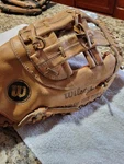 Wilson A9884 14" The Big Scoop Softball First Baseman Vintage Glove. Fixed Price $60.00.