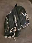 Mizuno Gpsl 1200 12" Black Grey Leather Left Hand Throw Baseball Glove. Fixed Price $24.00.