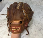 Nokona Classic W-1200 12IN Brown Leather Baseball Glove Rht Basket Web. Fixed Price $275.00.