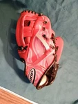 Coop Peewee Baseball Glove Red/pink Black 8". Fixed Price $8.00.