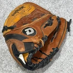 Demarini 12.5 A0800 Helix Softball Glove Leather Brown Yellow Black Rh Thrower. Fixed Price $37.77.